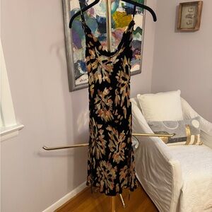 Rat & Boa • Silk Slip Dress • Abstract Print • Small